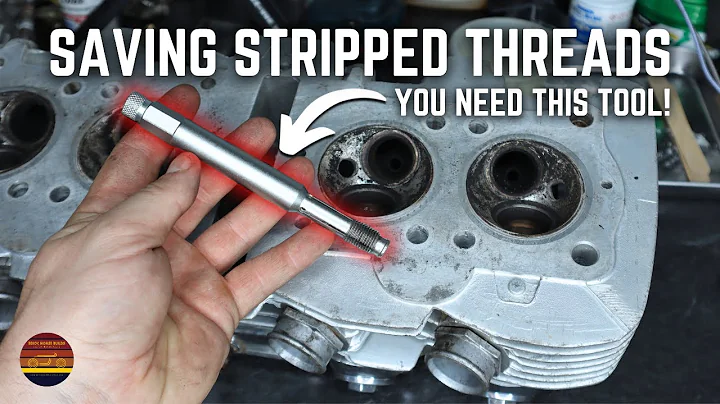 Saving Stripped Spark Plug Threads Using A Back Tap! Crisis Avoided...