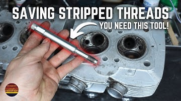 Saving Stripped Spark Plug Threads Using A Back Tap! Crisis Avoided...