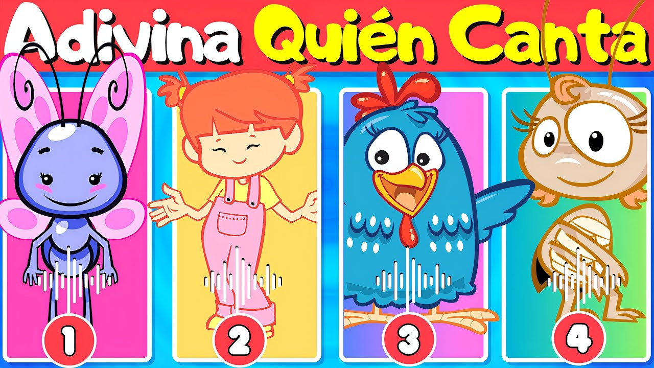 🟢Adivina La CANCIÓN de La GALLINITA PINTADITA🐓Mariposita🦋Pollito Amarillito🐥Mariana👧
