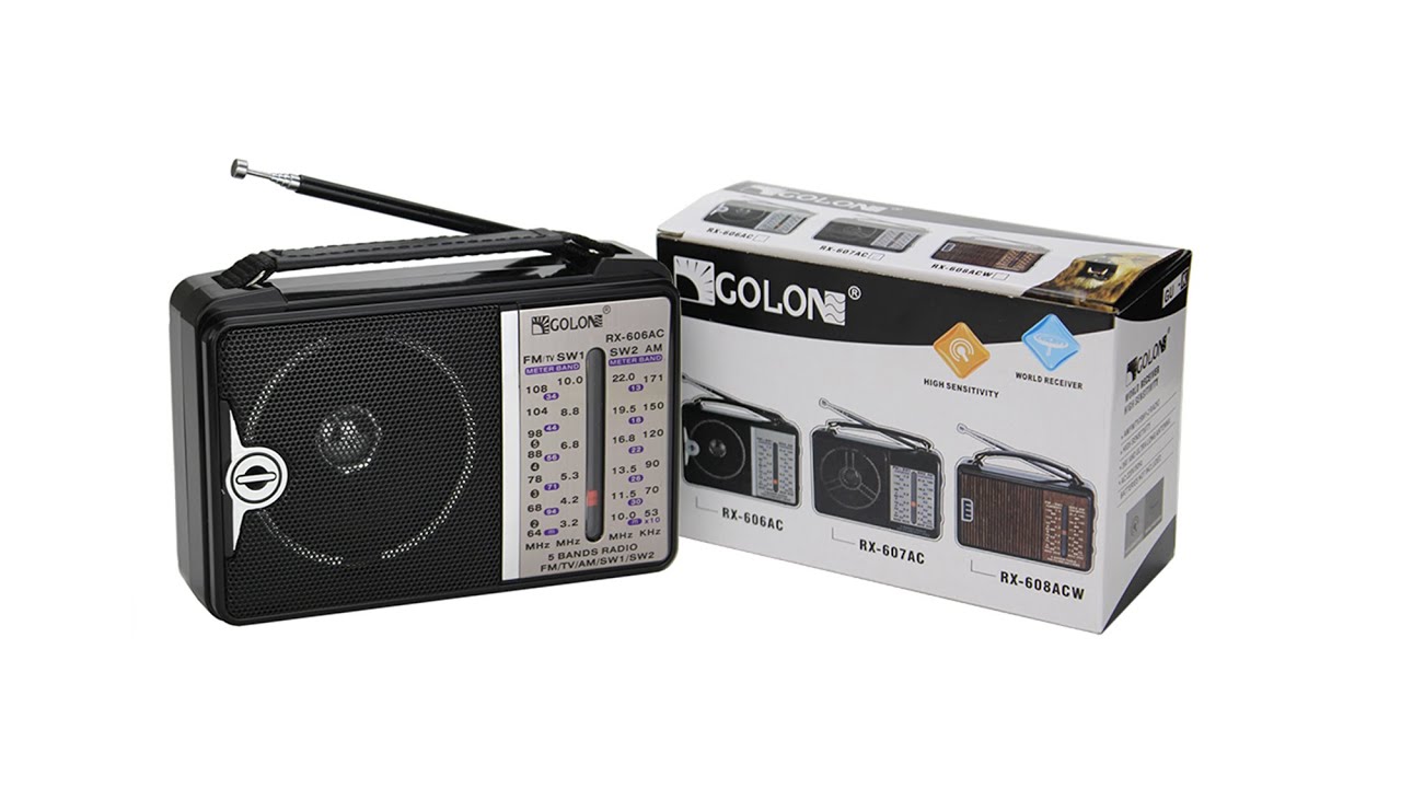 Hot Sale RX-606AC 4 Bands Radio - YouTube