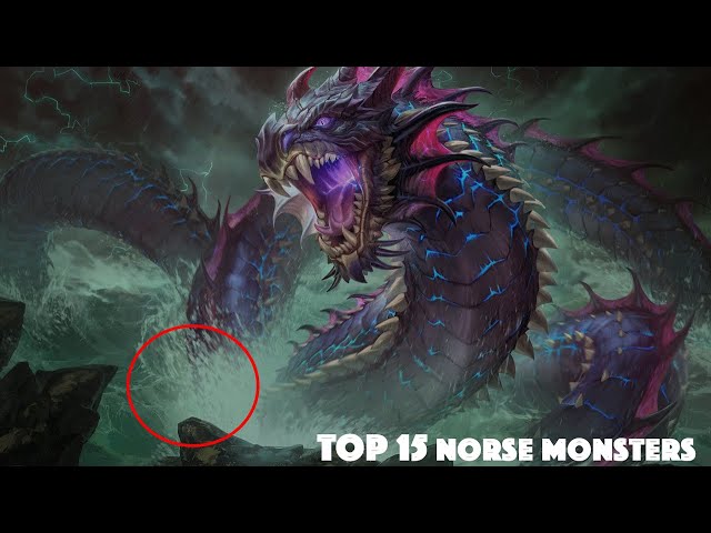 Top 15 Scariest Creatures Monsters In Norse Mythology Youtube