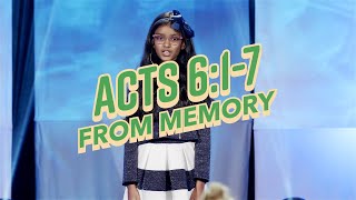 Acts 6:1-7 From Memory!