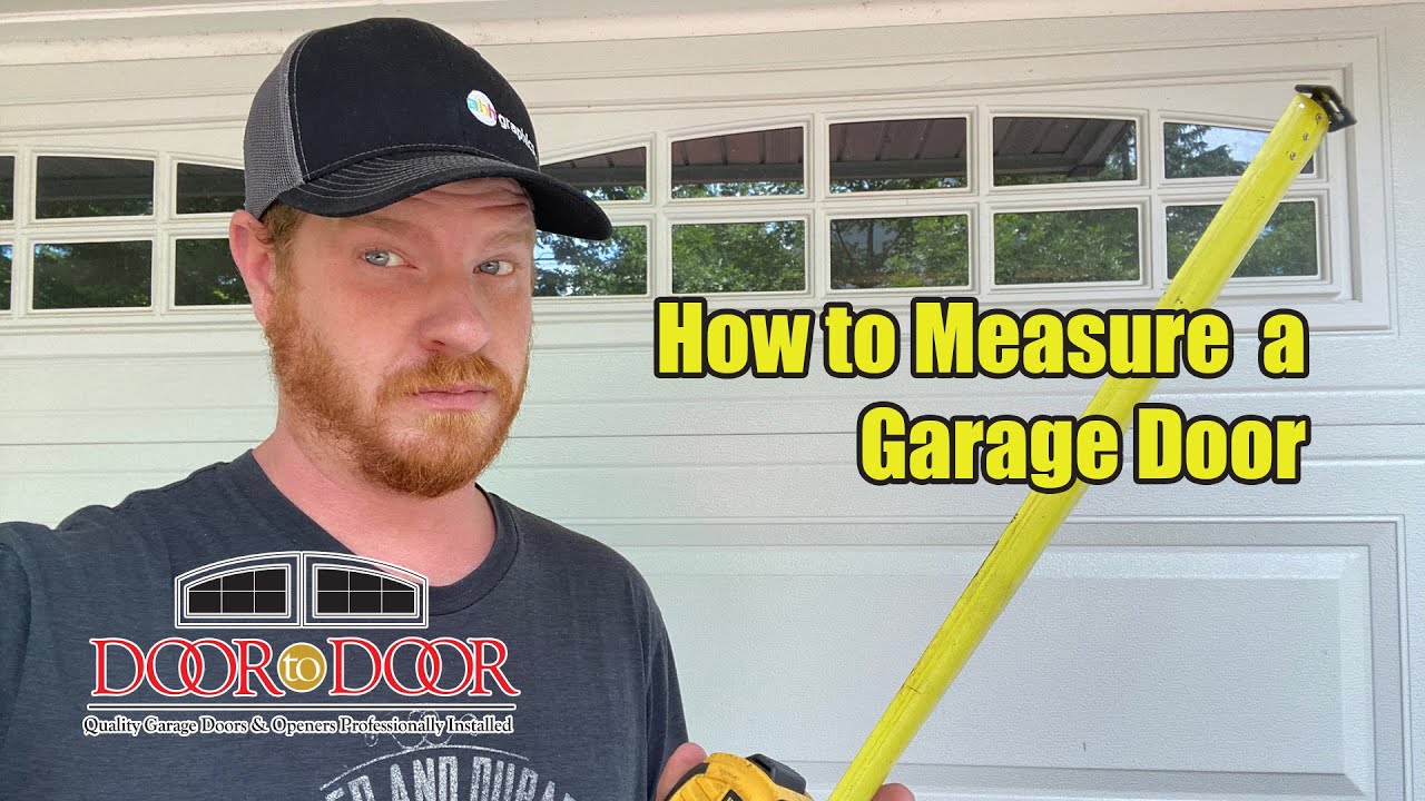 How to Measure a Garage Door YouTube