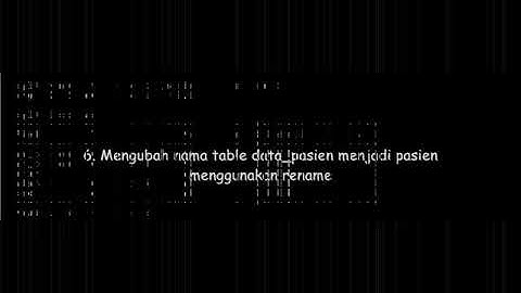 Project UAS - Tutorial membuat database di MySQL