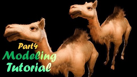 Camel Low Poly Modeling Tutorial Part 4  #blendertutorial #texturepainting