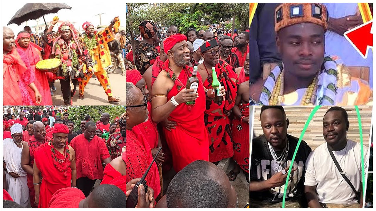 Ga Mantse & Traditional Leaders St0rm Street for HOMOWO Festival Before Sowutuom Chief Son Sh0t D3ad