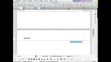 Wie macht man eine Fußzeile bei LibreOffice?