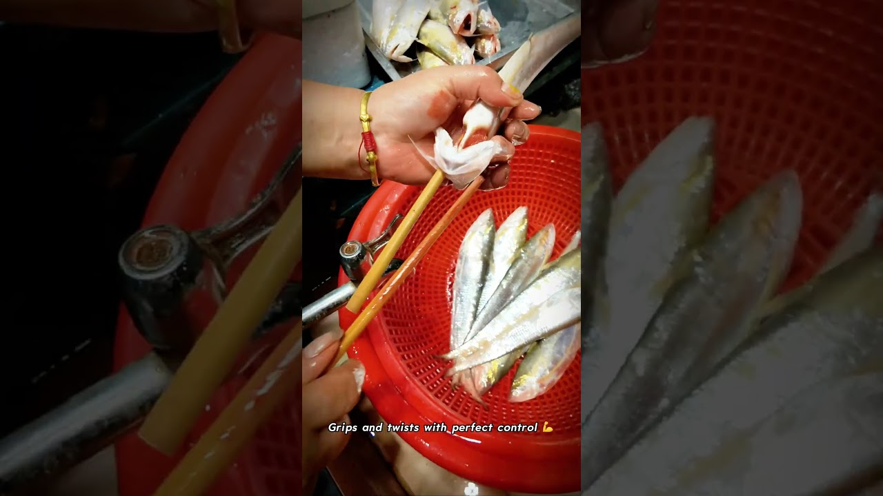 Master Speed Fish Cleaning 🐟⚡ Two Sticks Only!