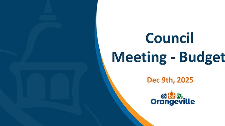 Council - Special Meeting - Budget - December 9, 2025