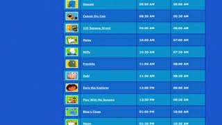 Noggin Schedule (Friday, October 8, 2004)
