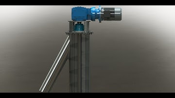 screw conveyor vertical screw 3d model in solidworks