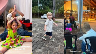 Zé Felipe com os filhos Maria Alice a Floflo e o José Leonardo em Goiânia