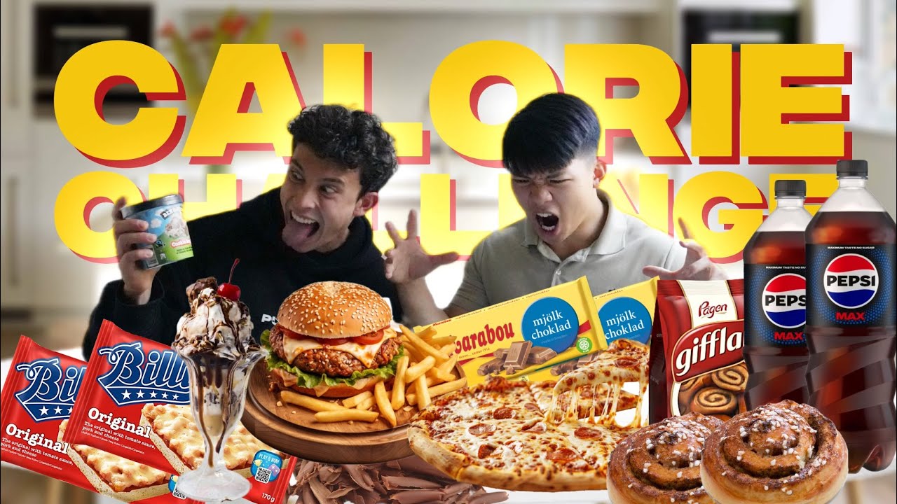 VEM ÄTER MEST KALORIER PÅ 60 MINUTER? - Calorie Challenge