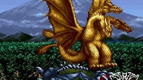 やっぱキングギドラ強し!!　使用怪獣ガイガン　ゴジラ怪獣大決戦SFC