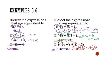 Identify Equivalent Linear Expressions DAY 2