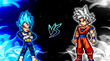 Vegeta ST 2 OP (New) VS Goku DBS V3.5 OP (all form) in Jump Force Mugen