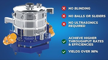 Hi-Sifter Sieving Technology | Industrial Screening Machine without Ultrasonics | Elcan Industries
