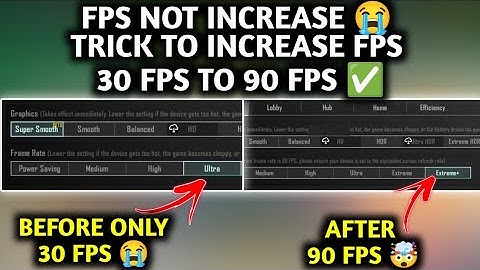 30 FPS to 120 FPS 🔥 BGMI SUPER SMOOTH SHOWING TRICK | HOW TO INCREASE FPS IN SUPER SMOOTH BGMI