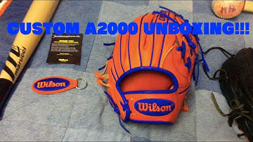 Custom Wilson A2000 Unboxing!!! (MY LONG AWAITED GLOVE!!!!)
