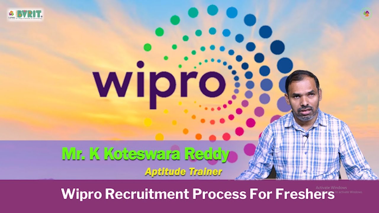 Wipro Recruitment Process by Mr. K Koteswara Reddy