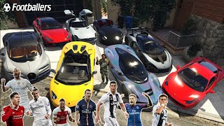 GTA 5 - Stealing Footballers Luxury Cars with Franklin | (GTA V Real Life Cars #30)