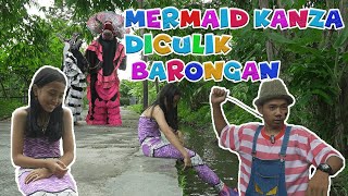 Download Lagu KANZA JADI MERMAID DICULIK BARONGAN || TOMPEL SANG SUPERHERO !! | Aisyah kanza MP3