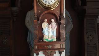 One of a kind—have you ever seen a clock like this  Clock with music box 2 melodies #musicbox #cloc