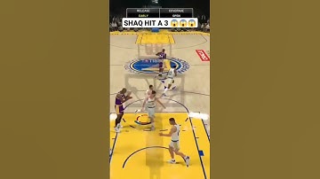 Shaq hits a three #fyp #shorts #viral #nba2k22