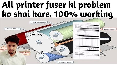how to check printer fuser unit