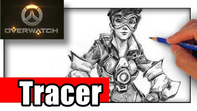 tracer (overwatch and 1 more) drawn by x-t3al