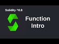 Introduction to Functions | Solidity 0.8