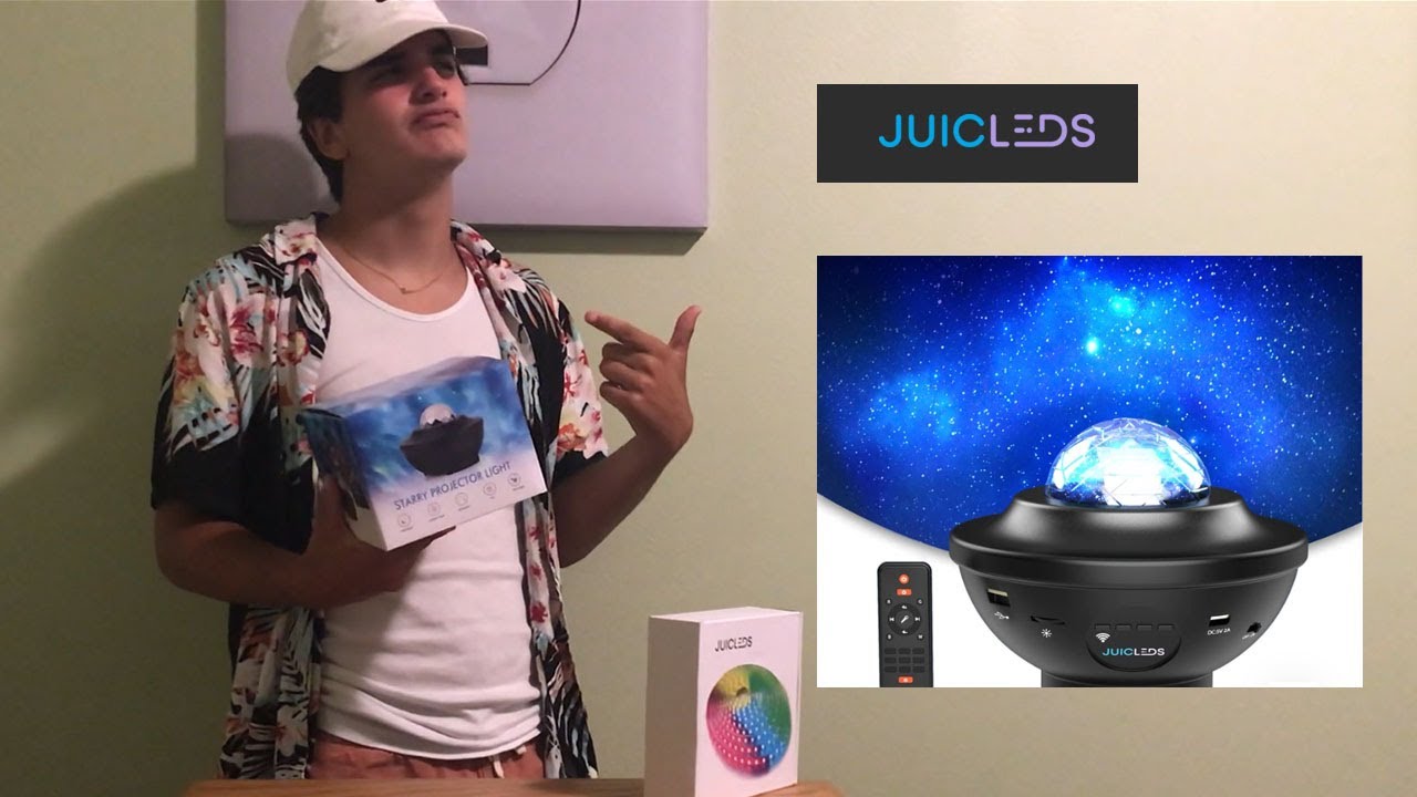 JUICLEDS Galaxy Projector - YouTube