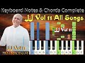 JJ Vol 11 All Songs Keyboard Notes &amp; Chords Complete | Berchmans | Jebathotta Jeyageethangal Vol 11