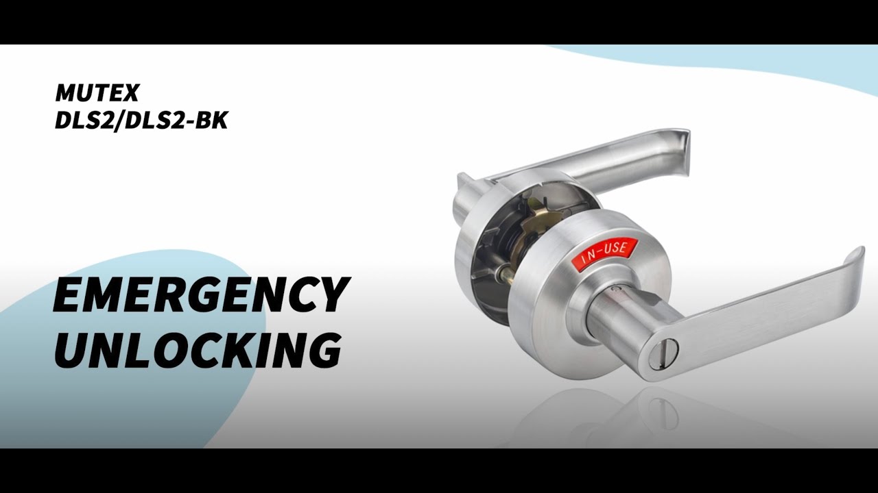 MUTEX DLS2 Privacy Indicator Lock - Emergency unlocking - YouTube