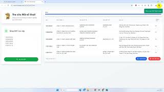 Tool Tra cứu MST DN Nhiều và xuất excel