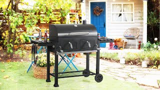 How to Assemble the  Lifting Tray of the 2-Door Charcoal Patio Grill.