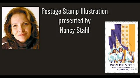 "Postage Stamp Illustration" presented by designer...