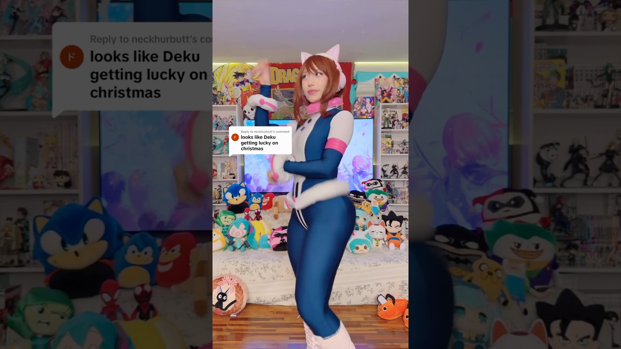 This is Uraraka’s YARD now 😳 #anime #cosplay