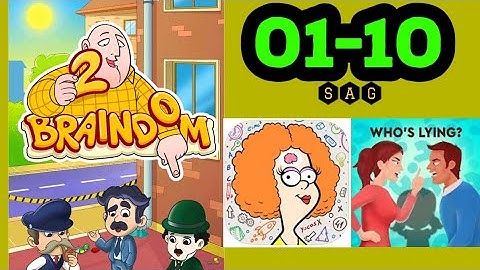 Braindom 2 Riddles Puzzles Brain Games Master LEVEL 1 2 3 4 5 6 7 8 9 10 ANSWERS GAMEPLAY