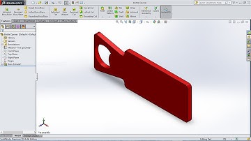 SolidWorks tutorial Bottle Opener