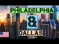 Philadelphia & Dallas Travel 2021 - Pennsylvania & Texas United States 4k