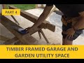 Timber framed garage and garden utility space. PART 4 (ground screws and oak posts).