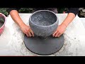 Garden Decoration Ideas // Creative Plant Pots From Cement And Wool Hats