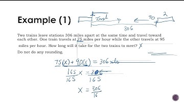 Solving a distance, rate, time problem using a linear equation