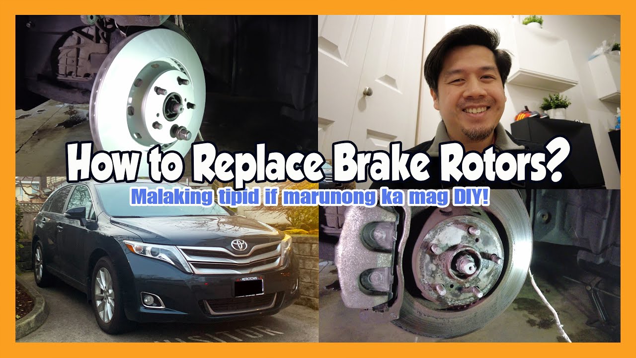 How to Replace your Brake Rotors? | Toyota Venza | DIY Vlog - YouTube