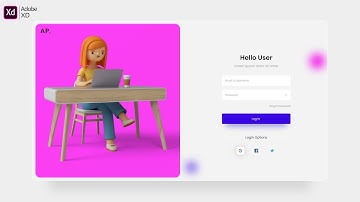 How to Create Login Form UI Design and Animation in Adobe Xd Tutorial (2021)