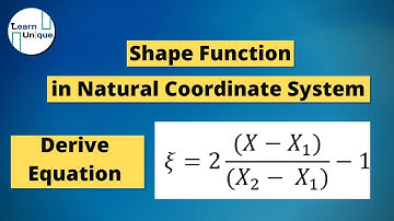 Shape Function Equation for 1D bar element in Finite Element Method | Learn Unique #hindi