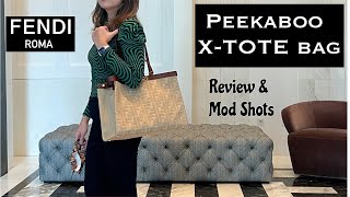 FENDI PEEKABOO X TOTE BAG IN MEDIUM CANVAS REVIEW