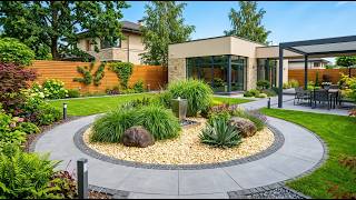 Circular Garden Bed Ideas & Modern Backyard Landscaping