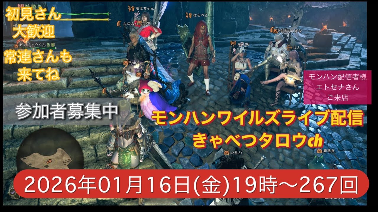 モンハンワイルズ参加型ライブ配信初見さん常連さん大歓迎‼️